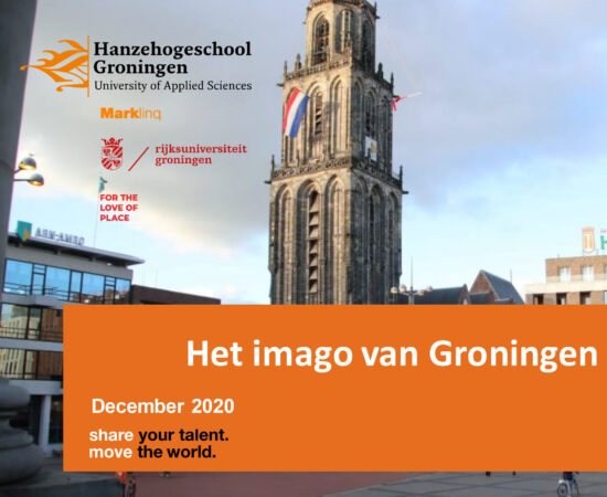 Voorkant van het pdf-document van de Imagomonitor 2020 met daarop de Martinitoren en de titel van het document