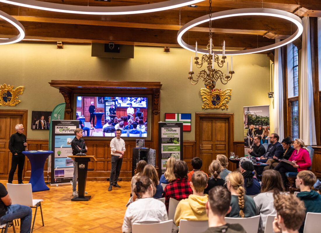 Pitch in de Statenzaal van provincie Groningen