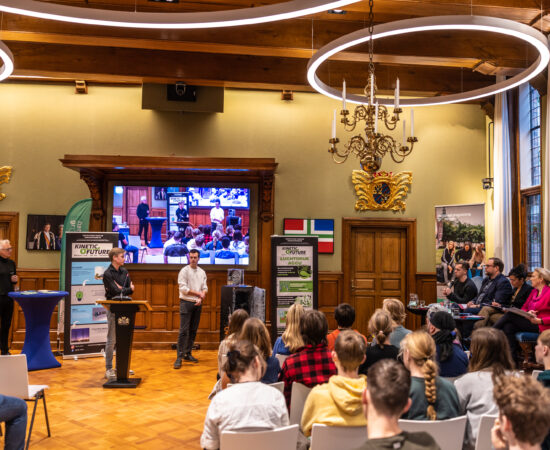 Pitch in de Statenzaal van provincie Groningen