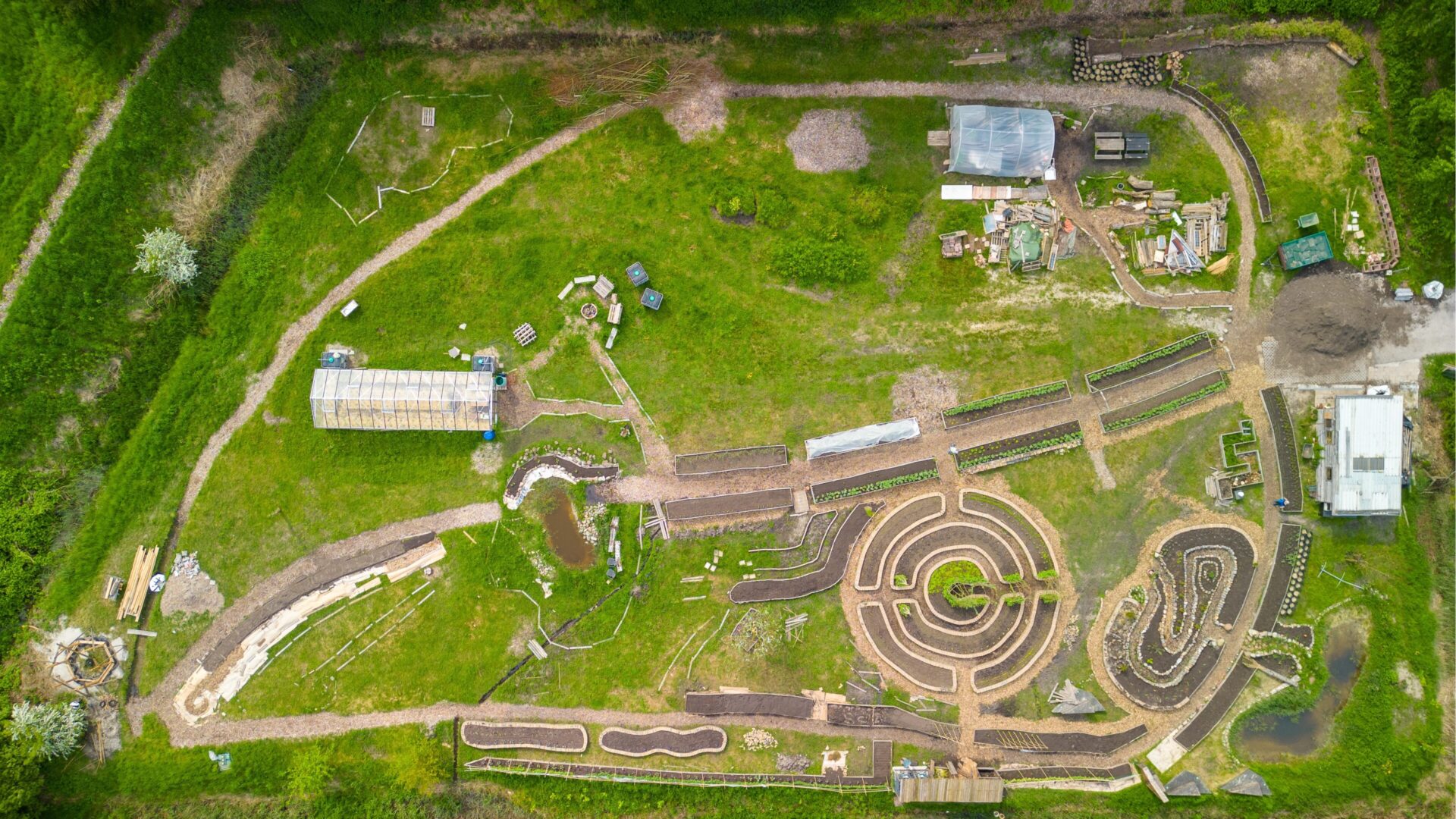 Overzichtsfoto van boven van de Blije Bodem